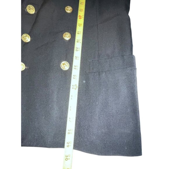 1960's Vietnam War Era US Navy Suit CMDR Naval Uniform Jacket & Pants Black Gold - Picture 16 of 16